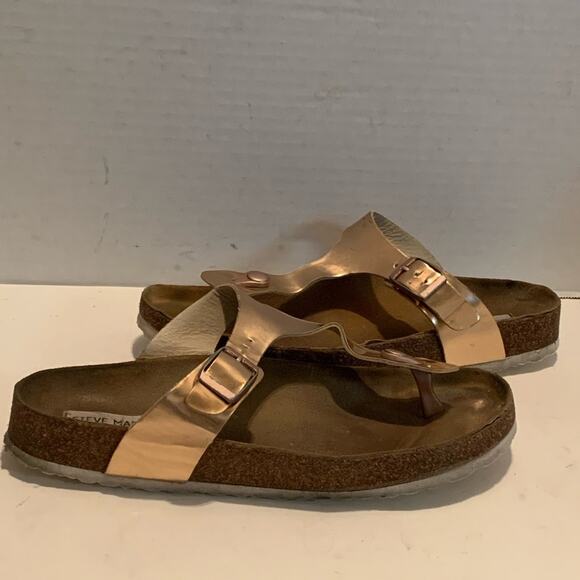 Steve Madden Lakonda Thong SANDAL Rose Gold 10M - Picture 3 of 8